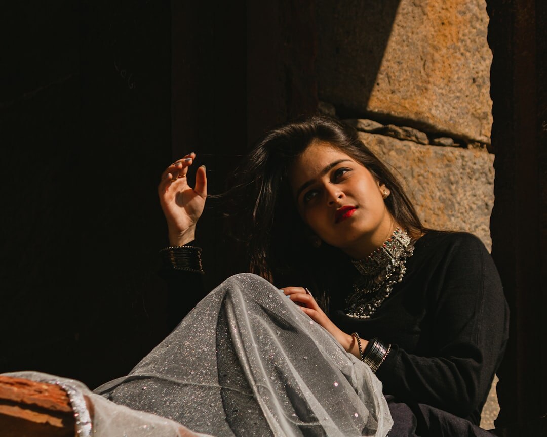 actress in dramatic scene